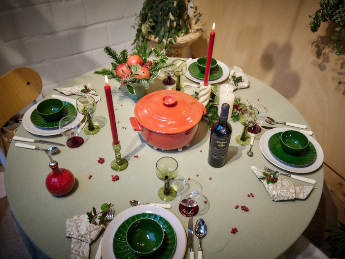 tafel dekken voor kerst