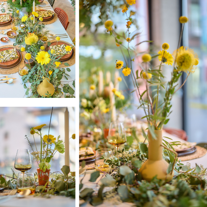 paasbrunch gedekte tafel