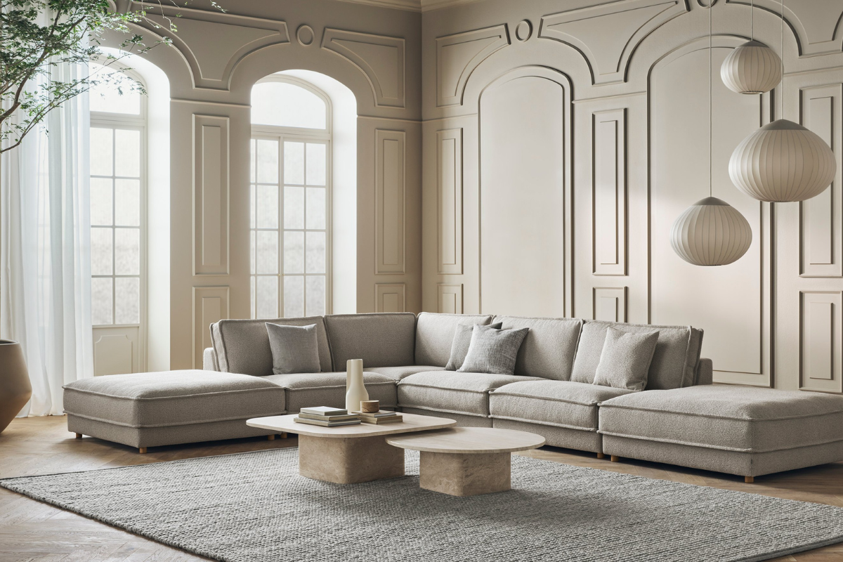 Zetel uitkiezen in de winkel van vida design in Roeselare